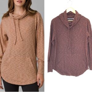 PRANA Women's Frieda Top long sleeve turtleneck oversized XS brown
